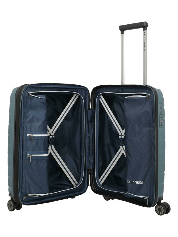 Travelite Cestovný kufor Travelite Air Base S exp Ice blue