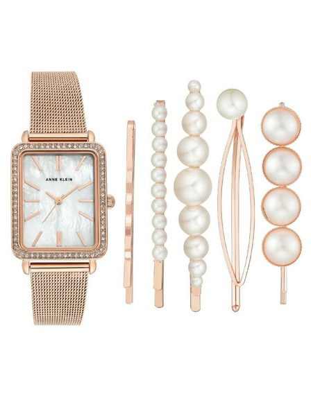 Anne Klein Ružovozlaté dámske hodinky Anne Klein