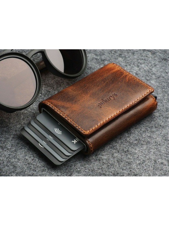 Pularys BOSTO RFID peňaženka - Sedlová koža