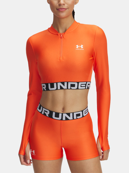 Under Armour Dámske tričko Under Armour HeatGear Rib 1/4 Zip LS