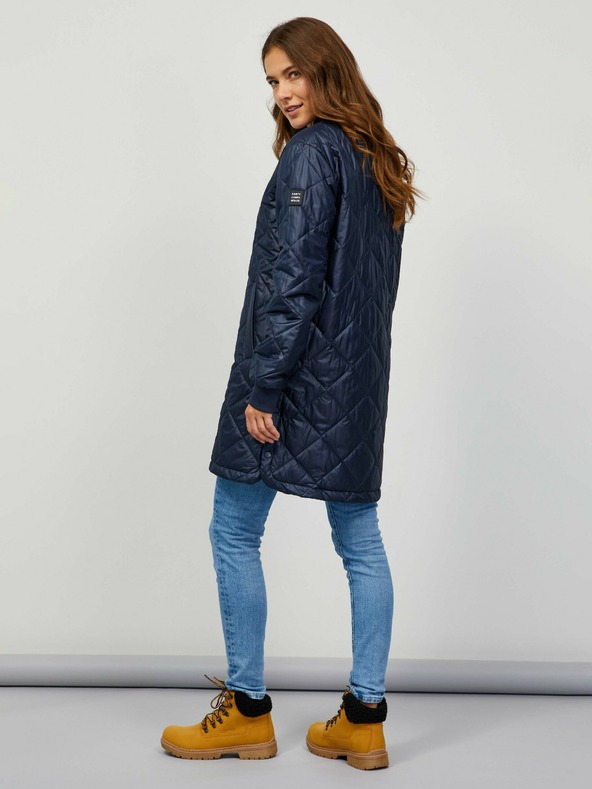 Sam 73 Tmavomodrý dámsky prešívaný kabát Sam 73