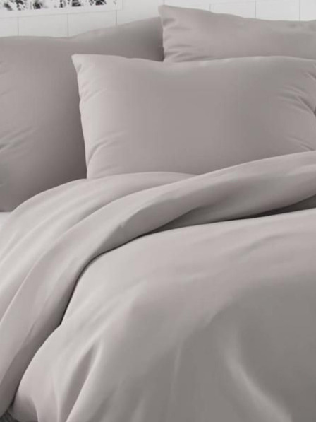 Kvalitex Saténové francúzske posteľné obliečky LUXURY COLLECTION 1+2, 200x200, 70x90cm svetlo sivé