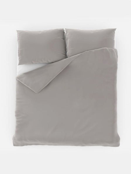 Kvalitex Saténové francúzske posteľné obliečky LUXURY COLLECTION 1+2, 200x200, 70x90cm svetlo sivé