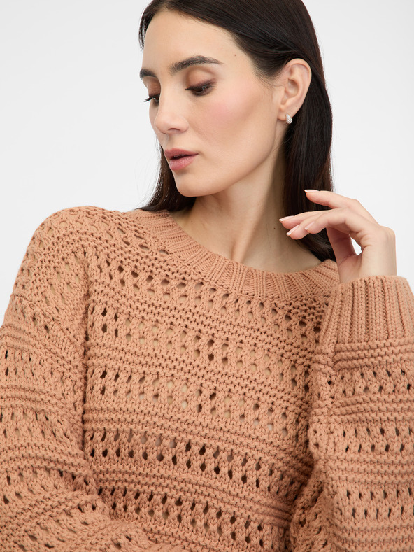 Orsay Svetlohnedý dámsky sveter ORSAY