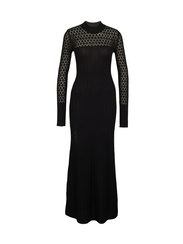 Orsay Čierne dámske maxi šaty ORSAY