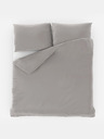 Kvalitex Saténové francúzske posteľné obliečky LUXURY COLLECTION 1+2, 200x200, 70x90cm svetlo sivé