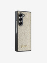 Guess Guess PC/TPU Trblietavé vločky Metal Logo Zadný kryt pre Samsung Galaxy Z Fold 6 Gold