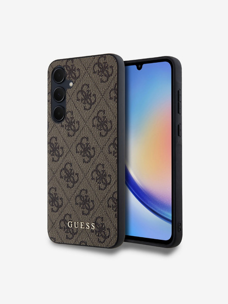 Guess Guess 4G Zadný kryt pre Samsung Galaxy A35 5G Brown