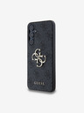 Guess Guess PU 4G Metal Logo Zadný kryt pre Samsung Galaxy A55 5G Grey