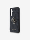 Guess Guess PU 4G Metal Logo Zadný kryt pre Samsung Galaxy A55 5G Grey