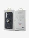 Guess Guess PU 4G Metal Logo Zadný kryt pre Samsung Galaxy A55 5G Grey
