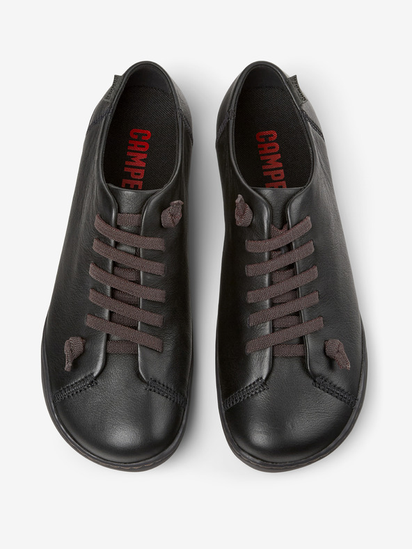 Camper Čierne dámske kožené tenisky Camper Peu Cami