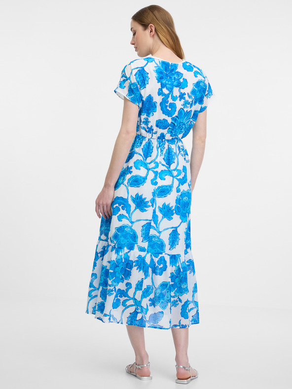 Orsay Modré dámske vzorované šaty ORSAY
