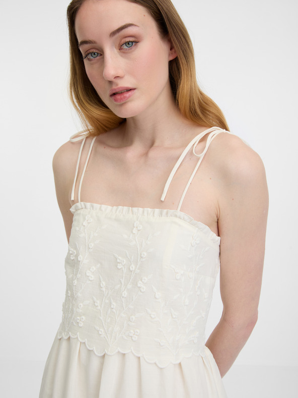 Orsay Krémové dámske šaty ORSAY