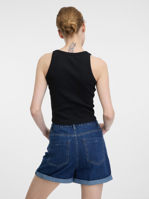 Orsay Čierne dámske crop tielko ORSAY