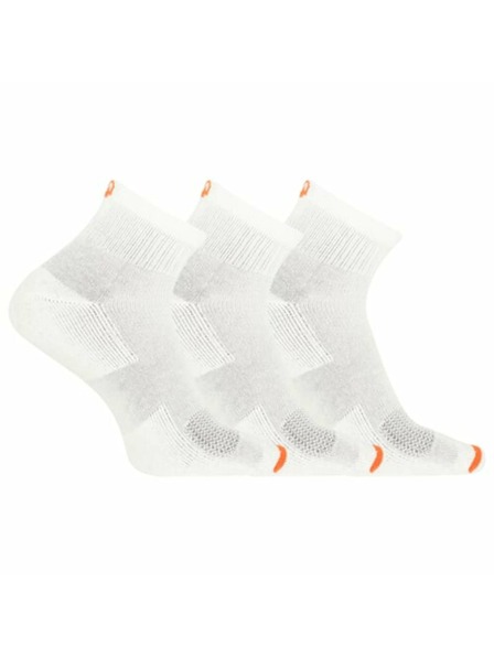 Merrell merrell ponožky MEA33565Q3B2 BIELE VYSTUŽENÉ BAVLNENÉ ŠTVRŤOVÉ (3 balenia) biele S/M MERRELL PONOŽKY