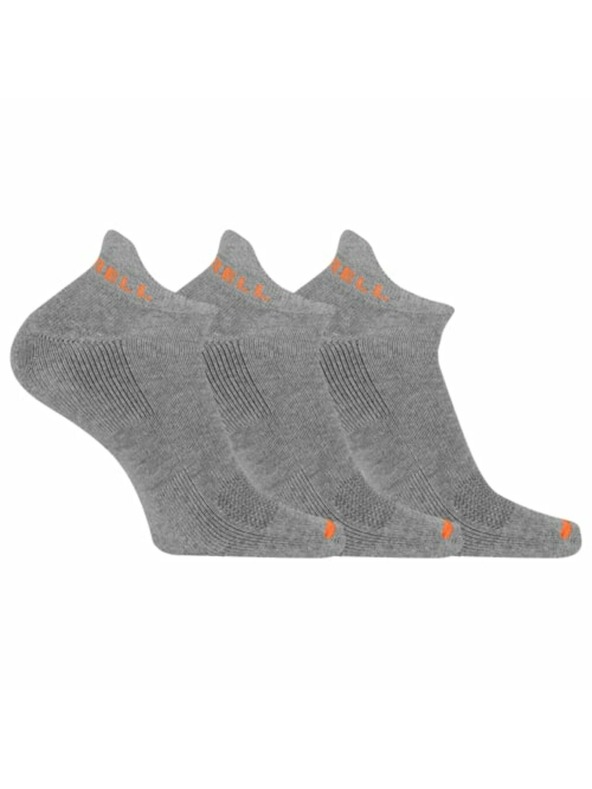 Merrell merrell ponožky MEA33566T3B2 GRAYH VYSTUŽENÉ BAVLNENÉ NÍZKE S CHLOPŇOU (3 balenia) sivý melír S/M MERRELL PONOŽKY