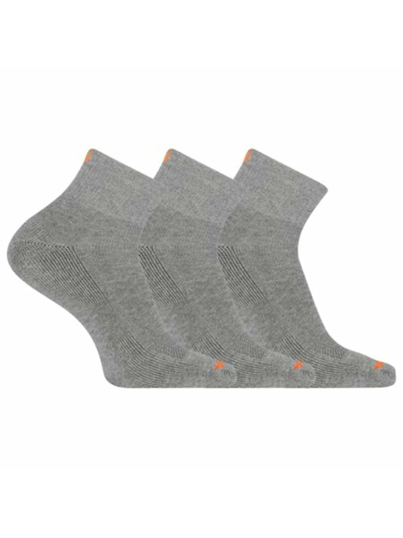 Merrell merrell ponožky MEA33565Q3B2 GRAYH VYSTUŽENÉ BAVLNENÉ ŠTVRŤOVÉ (3 balenia) sivé S/M MERRELL PONOŽKY