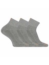 Merrell merrell ponožky MEA33565Q3B2 GRAYH VYSTUŽENÉ BAVLNENÉ ŠTVRŤOVÉ (3 balenia) sivé S/M MERRELL PONOŽKY