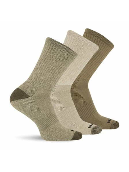 Merrell merrell ponožky MEA33507C3B2 OLAST VLNENÉ KAŽDODENNÉ CREW (3 balenia) olive zmiešané S/M MERRELL PONOŽKY