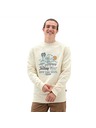 Vans Pánska krémovo biela mikina Vans Resort Crew Sweatshirt Antique White