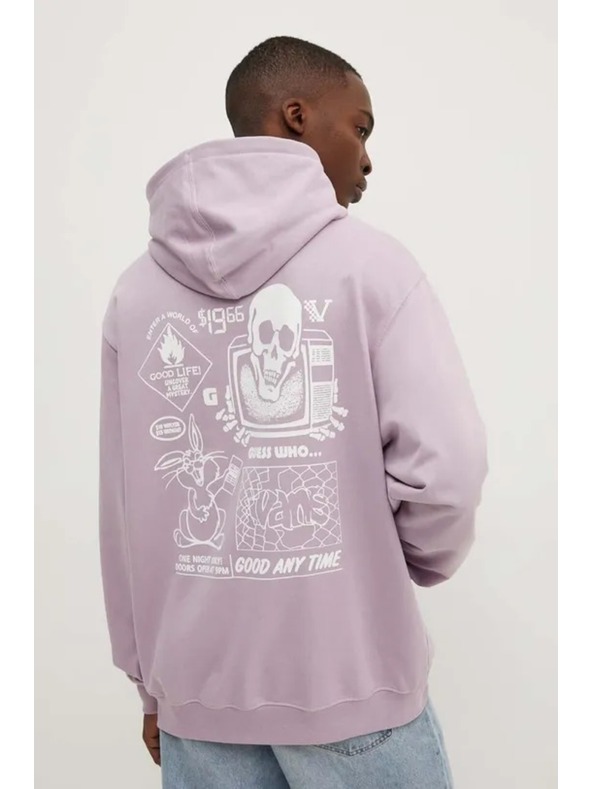 Vans Pánska fialová mikina Vans Crazy Eddy 66 Loose Lavender