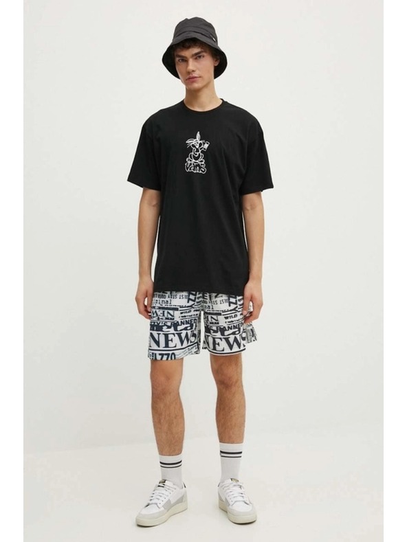 Vans Pánske čierne tričko Crazy Eddy Vans