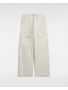 Vans Dámske krémovo biele cargo nohavice Vans Arroyo WideLeg Cargo Pants Turtledove