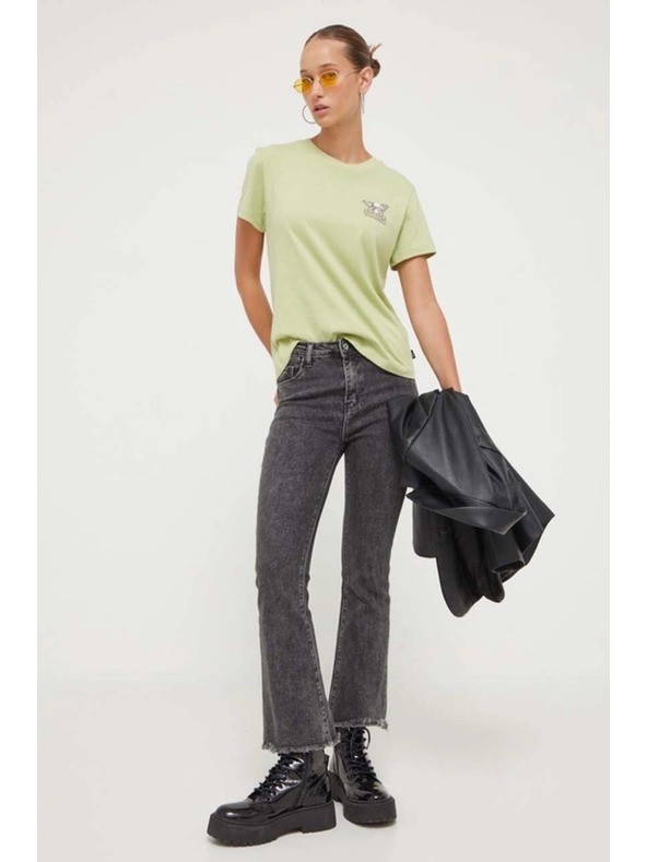 Vans Dámske zelené tričko Vans Skullfly