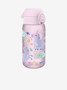 ION8 Ružová dievčenská vzorovaná fľaša Ion8 Leak Proof Unicorn 350 ml