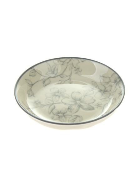 Casa de Engel Keramický dezertný tanier Ø 10cm - šedé kvety, 12/96