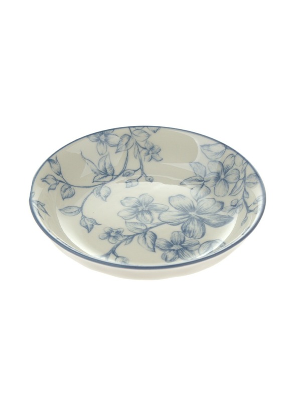 Casa de Engel Keramický dezertný tanier Ø 10cm - modré kvety, 12/96