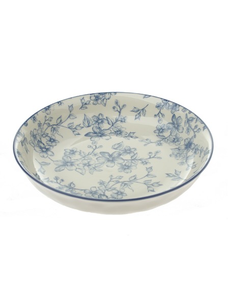 Casa de Engel Keramický hlboký tanier Ø 20cm - modré kvety, 6/24