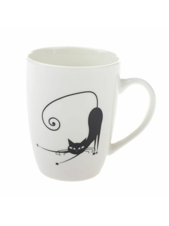 Casa de Engel Porcelánový hrnček s motívom mačky - 370ml, 12/36