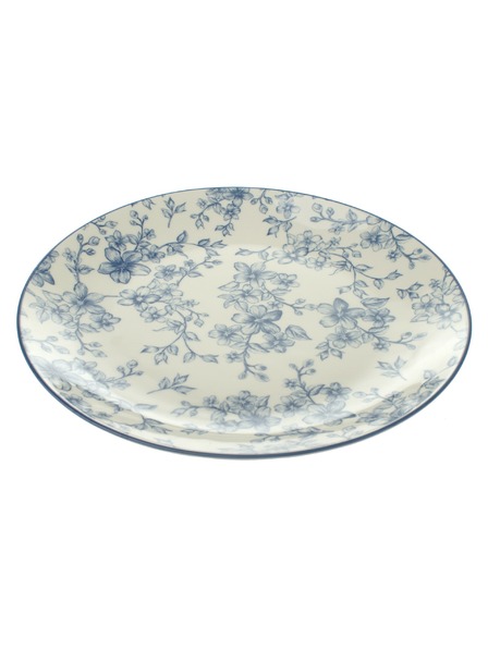 Casa de Engel Keramický tanier Ø 26cm - modré kvety, 6/12