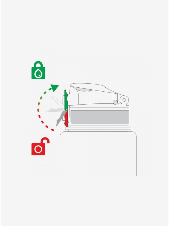 ION8 Čierna vzorkovaná fľaša Ion8 Leak Proof Celestical Universe (500 ml)