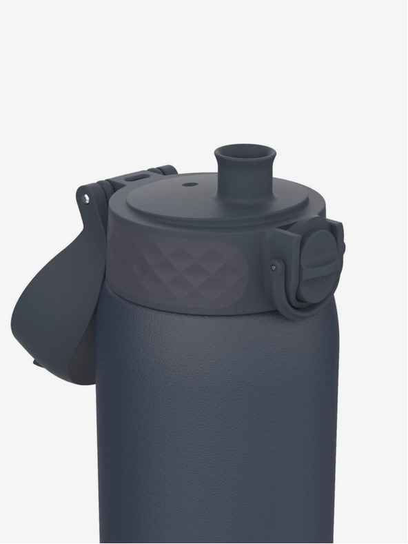 ION8 Sivomodrá nerezová fľaša Ion8 Leak Proof (400 ml)