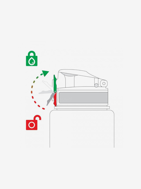 ION8 Svetlomodrá nerezová fľaša Ion8 Leak Proof (1200 ml)