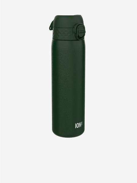 ION8 Tmavo zelená nerezová fľaša Ion8 Leak Proof (600 ml)