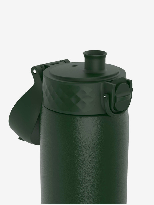 ION8 Tmavo zelená nerezová fľaša Ion8 Leak Proof (600 ml)