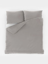 Kvalitex Saténová francúzska predĺžená posteľná bielizeň LUXURY COLLECTION 1+2, 240x220, 70x90cm svetlo sivá
