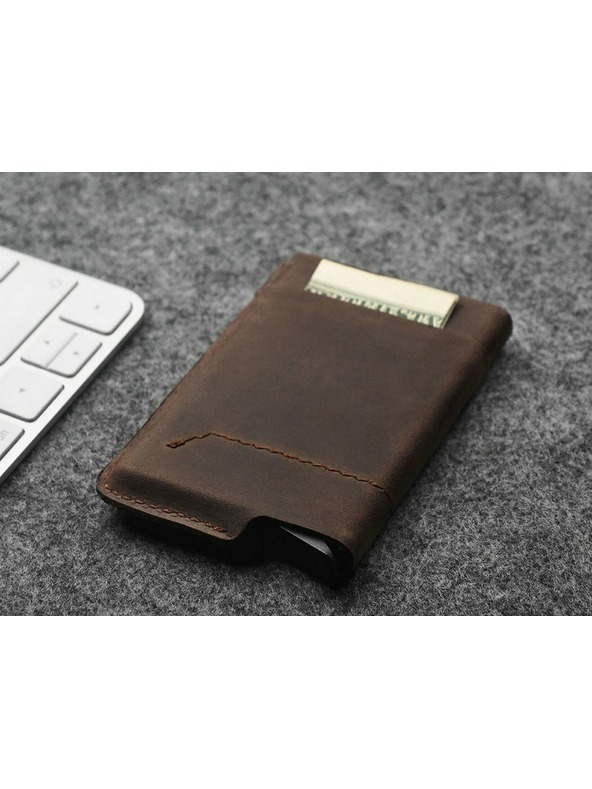 Pularys Pularys pánska kožená peňaženka Gobi hnedá