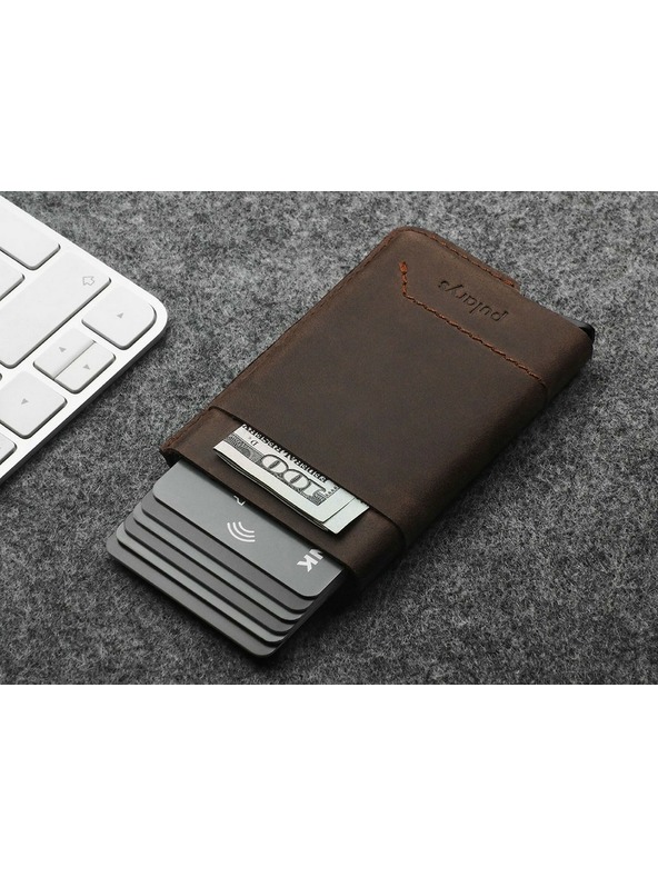 Pularys Pularys pánska kožená peňaženka Gobi hnedá