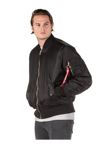 Alpha Industries Pánska čierna bomber bunda Alpha Industries MA-1 Heritage