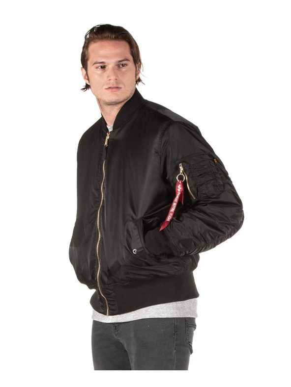 Alpha Industries Pánska čierna bomber bunda Alpha Industries MA-1 Heritage