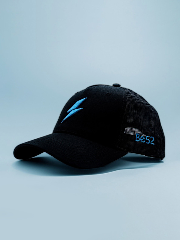 Be52 Be52 Bolt šiltovka premium čierna/modrá