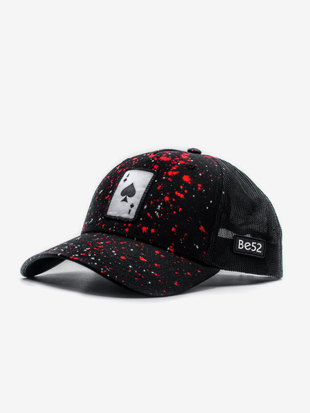Be52 Be52 Ace splash šiltovka premium čierna/červená-biela