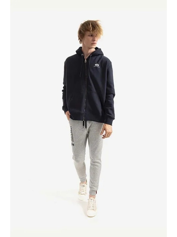 Alpha Industries Pánska tmavo modrá mikina Basic Zip Hoody SL Alpha Industries