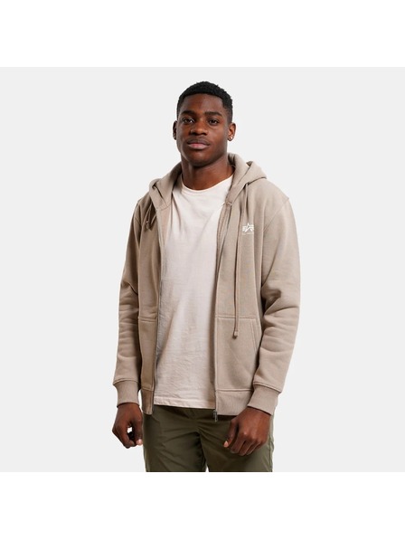 Alpha Industries Pánska béžová mikina Alpha Industries Basic Zip hoodie Vintage Sand