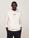 Tommy Hilfiger Pánska biela mikina Monotype Heathered Oatmilk Tommy Hilfiger